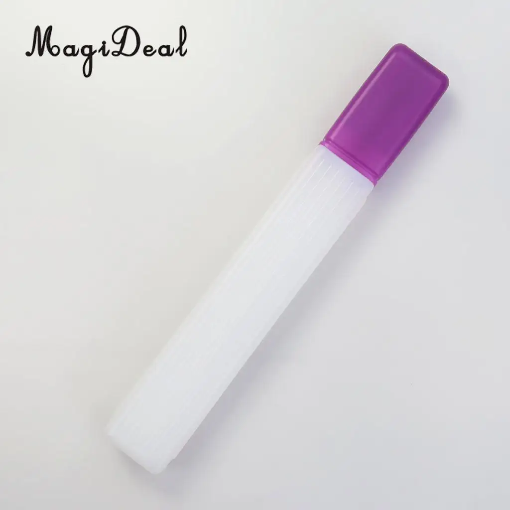 41x6cm Plastic Clear Knitting Needle Crochet Hook Tube Case Holder Storage Case 