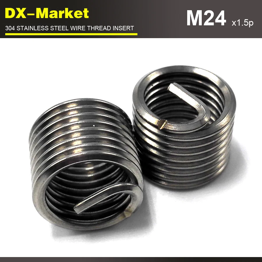 m24*1.5D *1.5P , 10pcs , 304 stainless steel auto repair inserts