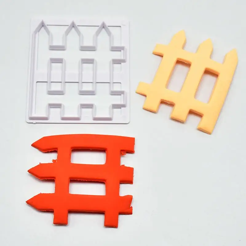

Cake Mold Decorating Tools Sugarcraft Fense Plastic Fondant Cutter Cake Moulds Sugarcraft Bakeware Tools