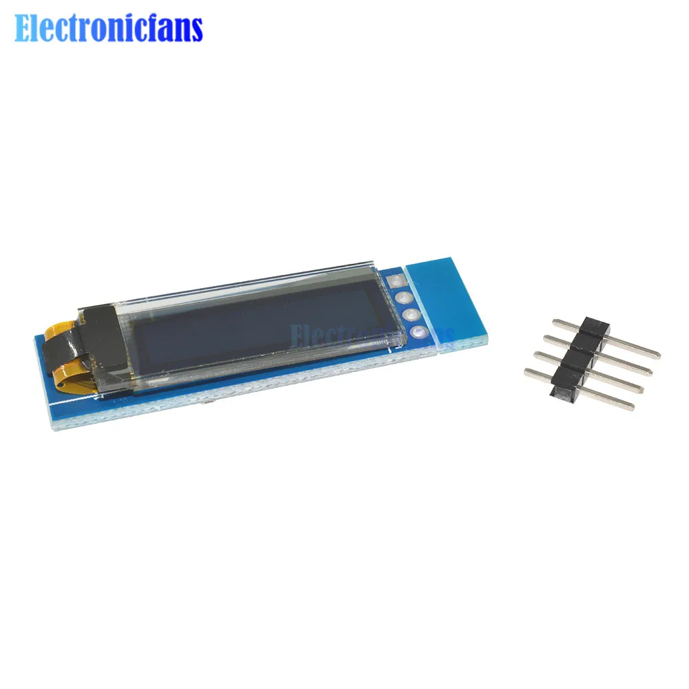 5 шт. 0,9" 0,91 дюйма 12832 128x32 IIC IEC синий OLED ЖК-дисплей модуль SSD1306 Драйвер IC DC 3,3 В 5 В для Arduino PIC DIY модуль