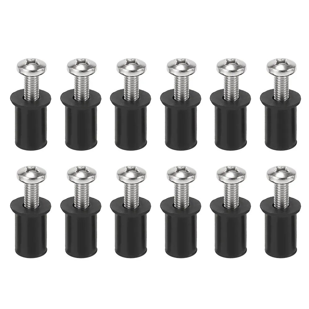 

# 12 Set Well Nuts Blind Fastener Windscreen Rivet Fishing Kayak Kayak Canoe Boat Marine with Screw M4/M5/M6 Well Nut