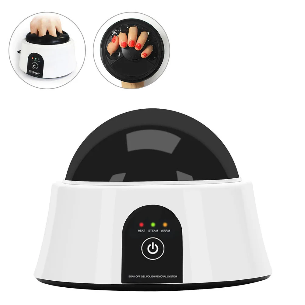 

Professional Quickly Gel Removal UV Nails Steamer Cleaner Machine Electric Steam Nail Polish Remover Machine for Salon Home Use