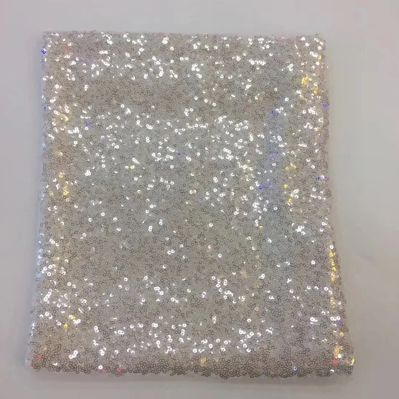 20 colors (5yards/pc) high quality crystal white African sequins French net lace fabric for making shining party dress FSQX44 | Дом и сад