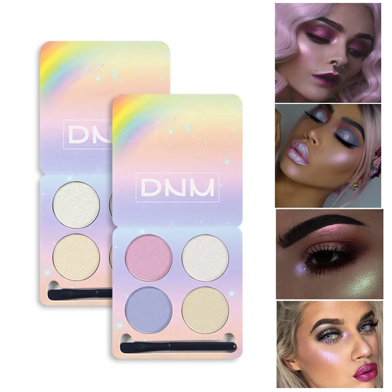 

4 Colors Matte Shimmer Eyeshadow Powder Long-Lasting Eye Shadow Makeup Palette Cosmetics