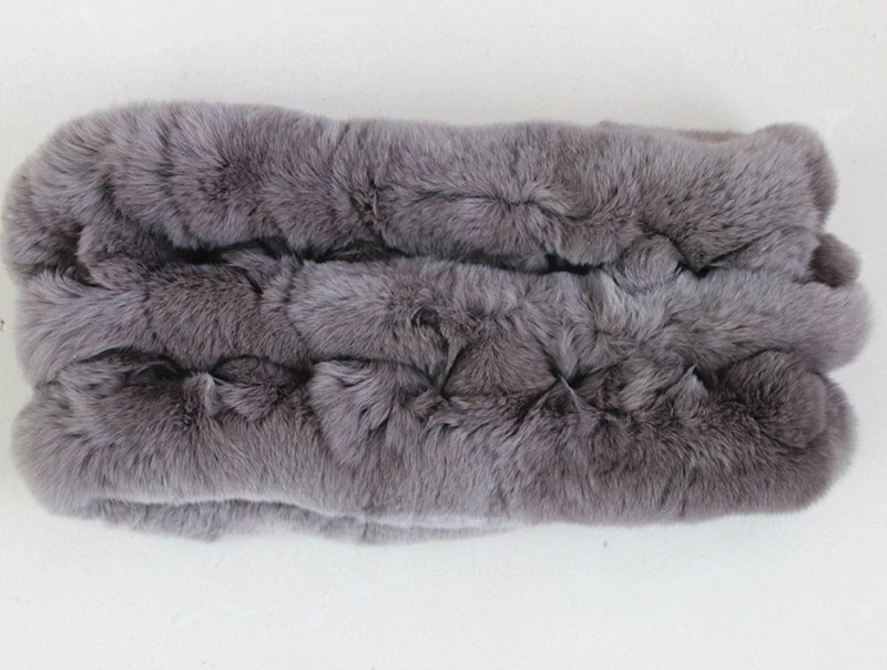 Jancoco Max S1427 класс качество дамы настоящий шарф из меха кролика Рекс Женские зимние шеи Теплый шейный платок Розничная/