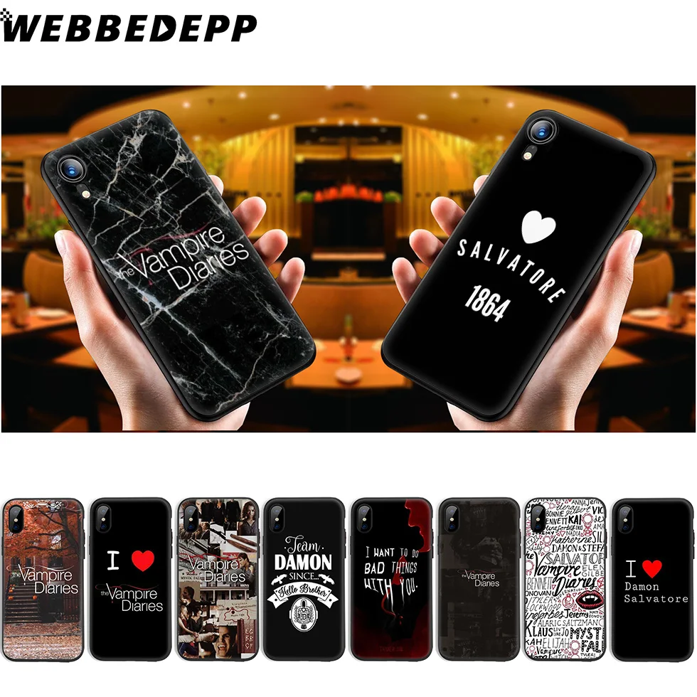 WEBBEDEPP Дневники вампира Стефан Мягкий силиконовый чехол для iPhone 11 Pro Xr Xs Max X или 10 8 7