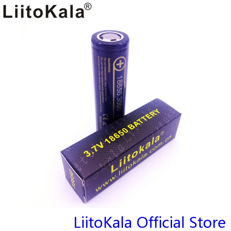 4 шт HK LiitoKala Lii-30A 3,6 V 18650 3000mAh батарея для HG2 разряда 20A выделенная Высокая мощность разрядки