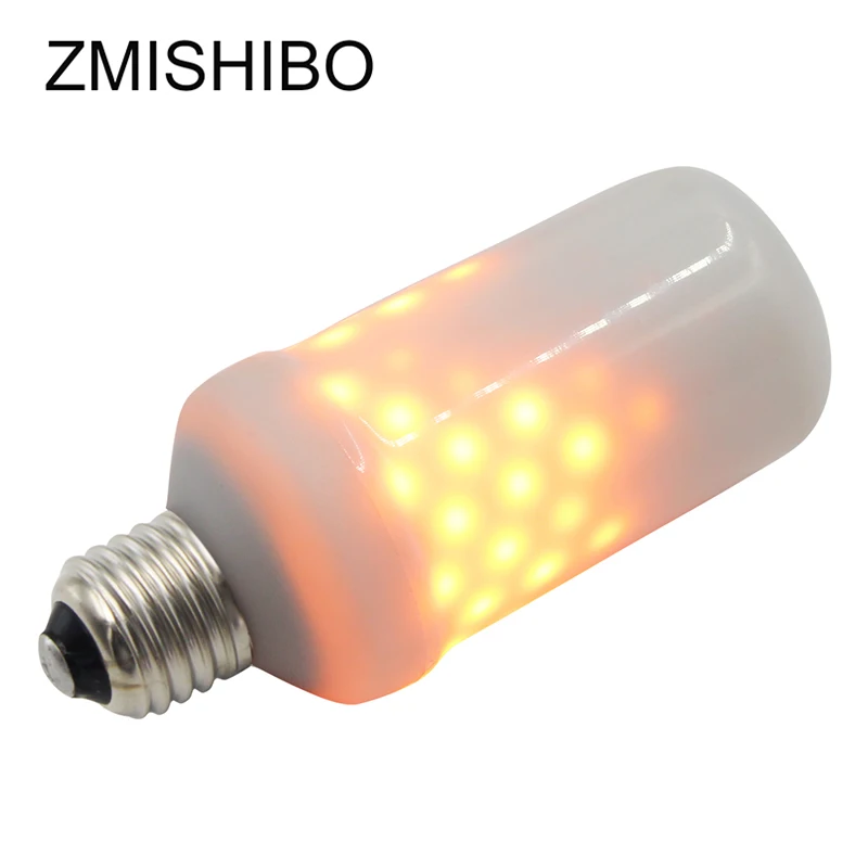 ZMISHIBO E27 5 W 100 V-220 V светодио дный лампы имитировать динамический пламя огня эффект лампы для дома и сада ночник стены лампы накаливания