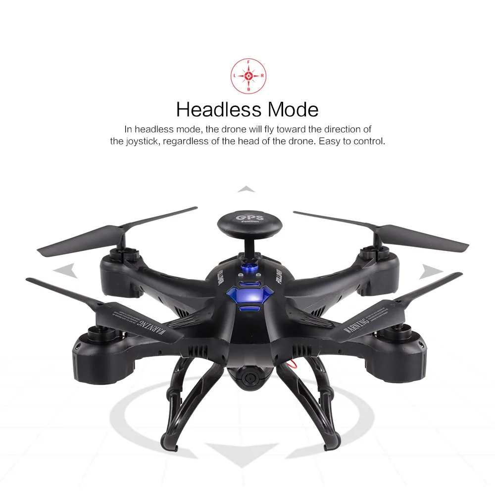 X191 2.4G 4CH 2.0MP HD Camera Drone Professional Quadcopter Wifi FPV Selfie GPS Drone RTH Height Hold RC helikopter Dron (5)