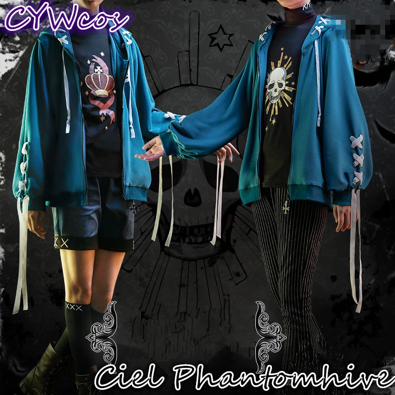 Мужской черный костюм Ciel Phantomhive Twins Cospaly мужская униформа костюмы модные
