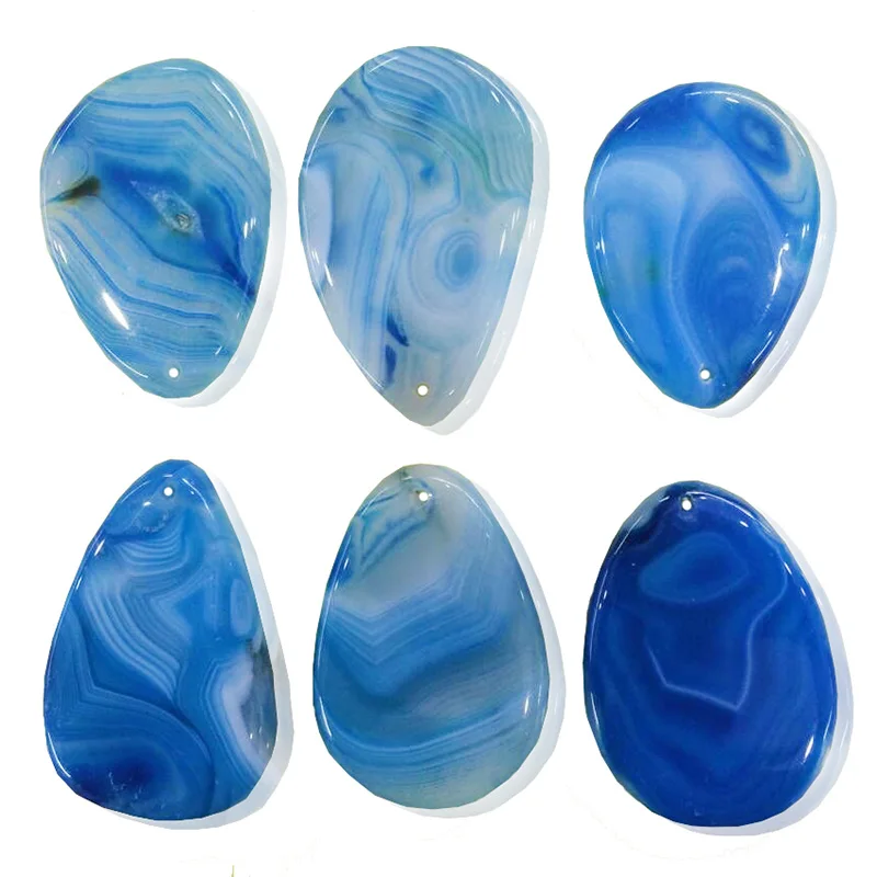 

Natural Onyx Charms Pendants Multi Colorful Slice Irregular Natural Agat Crystal Stone Quartz Pendant DIY Fit Necklaces