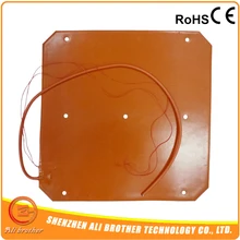 Подогреватель силиконовой резины, 200x200 мм 12 В 120 Вт, 3d принтер нагреватель, с подогревом