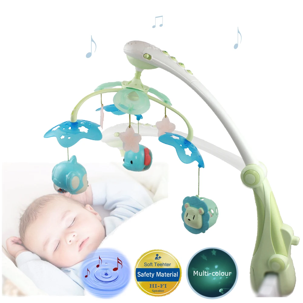 Buy Baby Toys Rattles Musical Crib Mobile Kids Toys 0