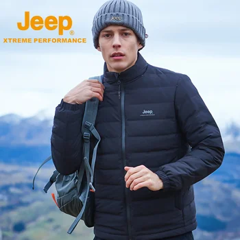 

Jeep Mens Authentic Outdoor Sports jacket Thicken Winter Camping Hiking Down jackets Coat Free shipping