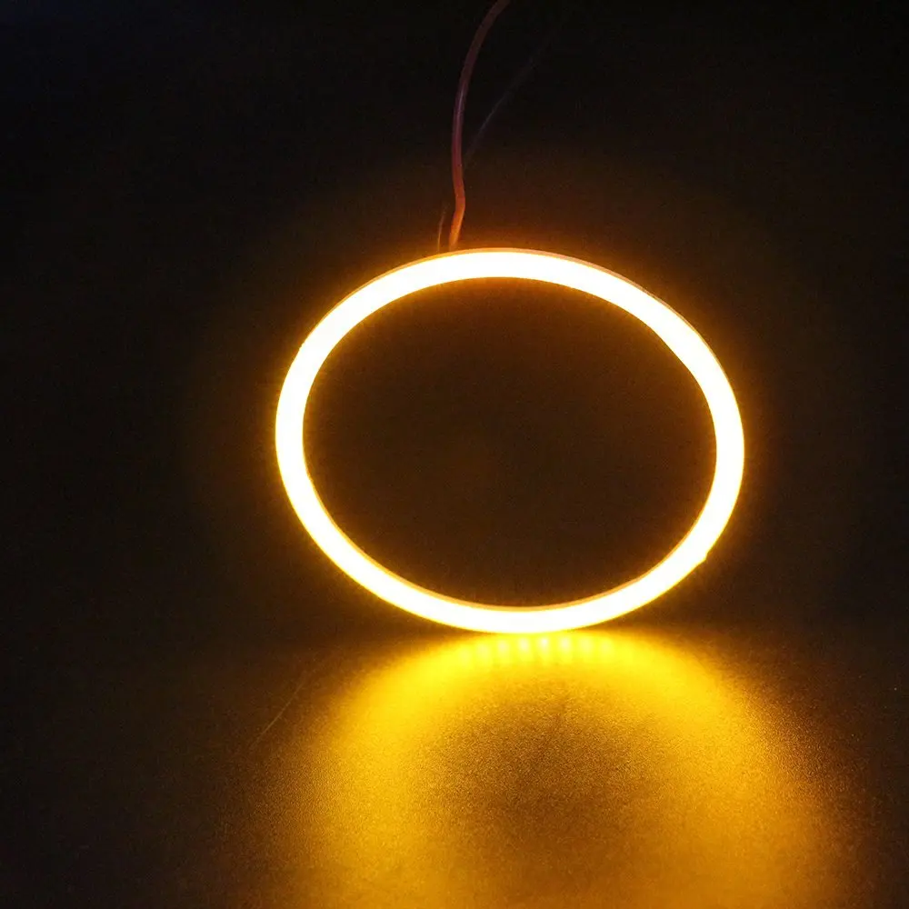 COB Angel Eye 2 штуки Авто кольца с ореолом 100 мм 12 В 24 передняя фара 72 SMD Автомобильные