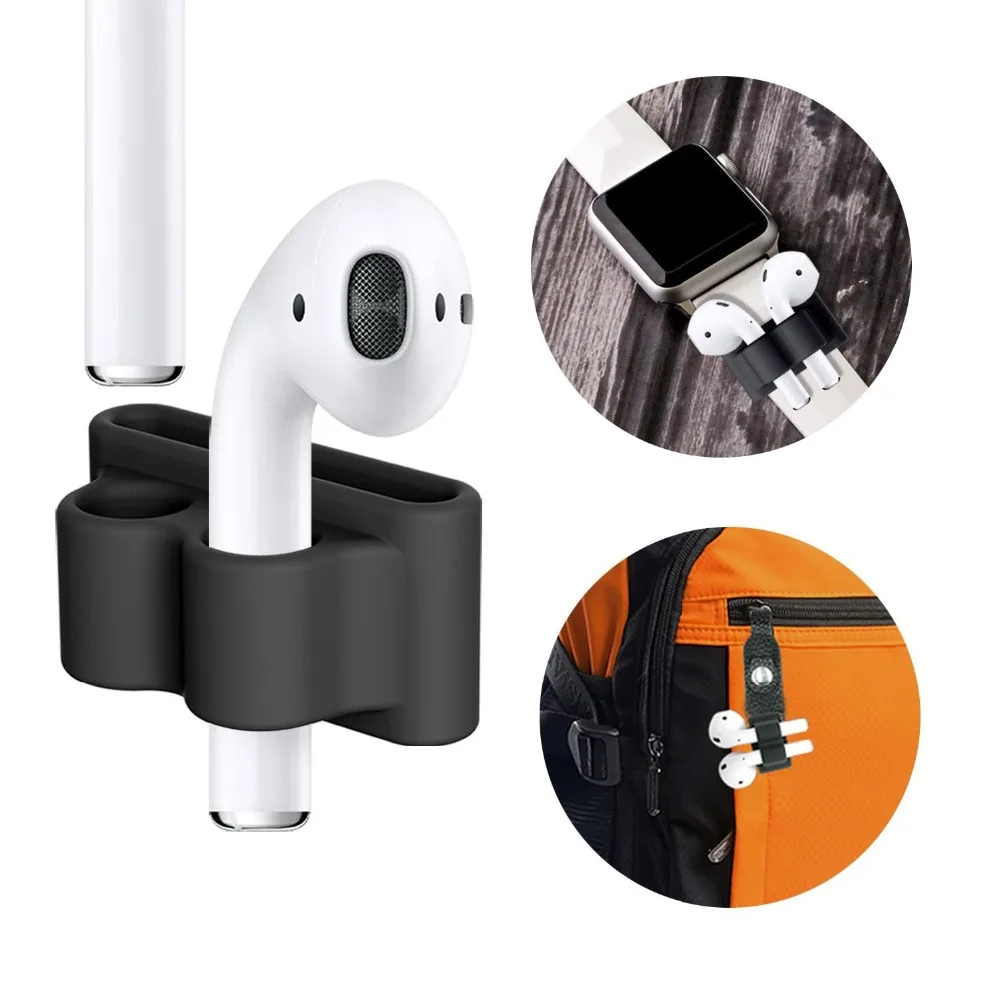 Силиконовый держатель для AirPods портативный ремешок защиты от потери аксессуары