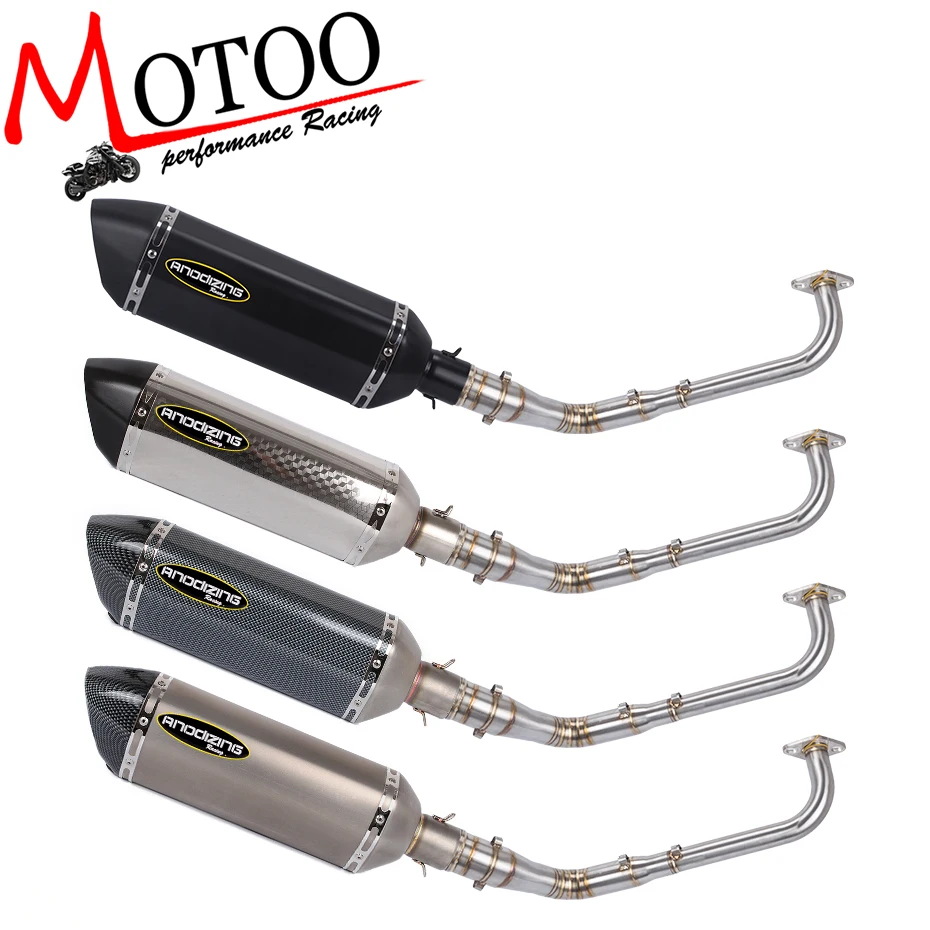 

Motoo - Motorcycle Exhaust Full system Connecting pipe FOR YAMAHA NMAX 155 NMAX155 2015-2017 with muffler