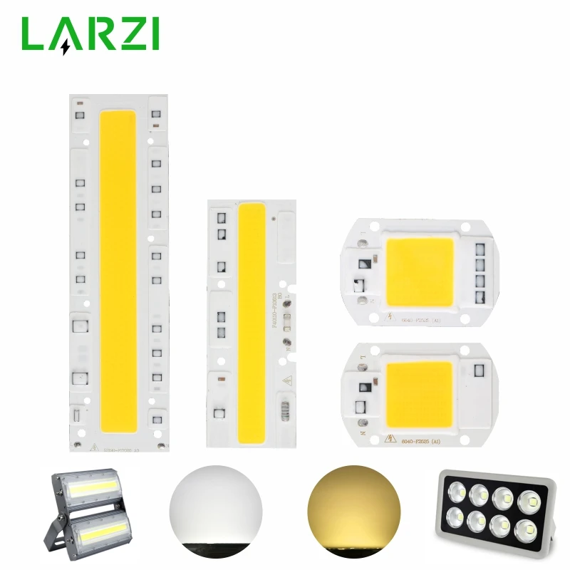 Светодиодный прожектор LARZI COB 110 В 220 10 Вт 20 30 50 70 100 120 150 Вт|Светодиодные лампы и