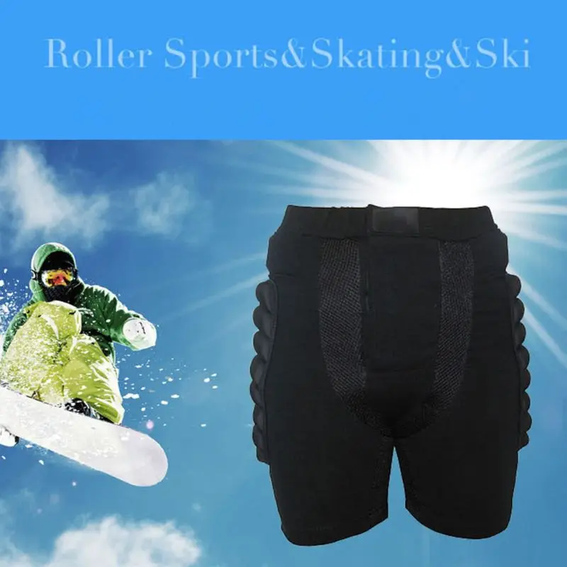 3D Lycra Cotton EVA Padded Hip Protective Elastic Short Pants Gear Guard Adult Kids Skiing Skating Cycling Sports Accessory