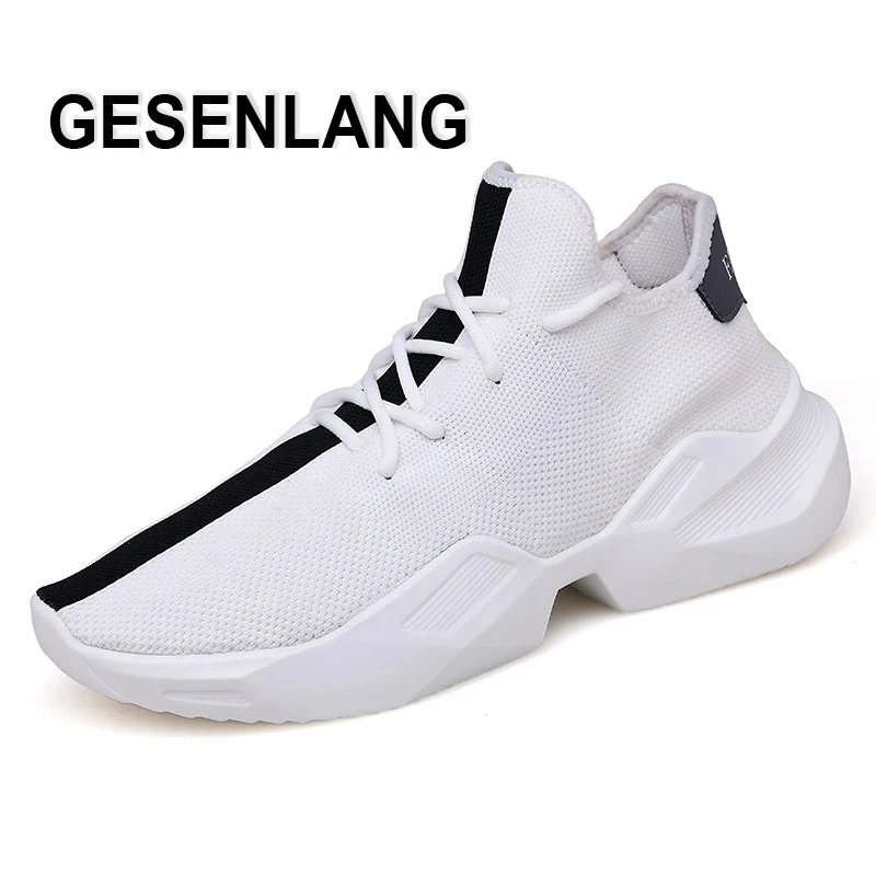 

Men's White Summer Running Sport Shoes Soft Breathable Light Outdoor Man Sneakers Wearable Non-Skid Trail Walking Male Shoes New