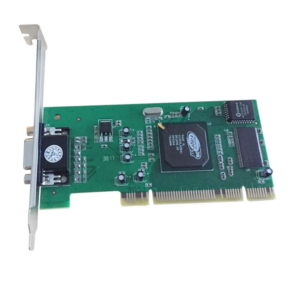 Новая видеокарта PCI для ATI Rage XL 8M VGA PCI профиль видеокарта универсальная видеокарта 32 бит