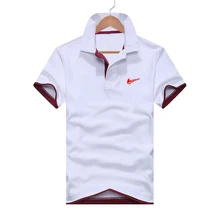 Men's Clothing 2019 Top Men's Polo Shirt Pattern Short-sleeved Polo Shirt 14 Color Cotton Fiber Casual Sports Polo Shirt