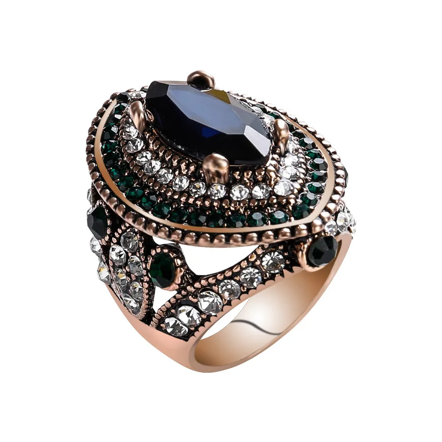 2018 New Style Bohemian Zircon Plating Alloy Unisex Ring | Украшения и аксессуары