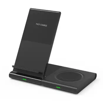 

Smart Phone Magnetic Qi Wireless Charger Pad for Samsung Watch Charging Station Support FOB Foreign Body Detection Function