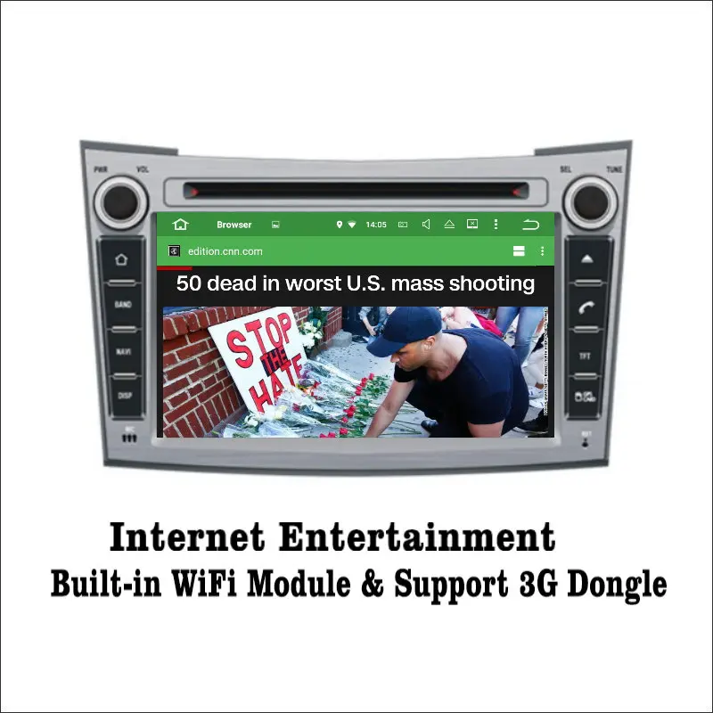 Sale Liislee Android 7.1 2G RAM For Subaru Outback / Legacy  Car Radio Audio Video Multimedia DVD Player WIFI DVR GPS Navi Navigation 2