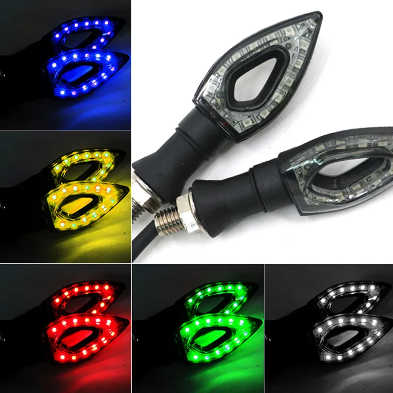 4 шт. 5 видов цветов ночника 12 В LED Moto крест индикатор мигалки мигалка rcycle сигнал