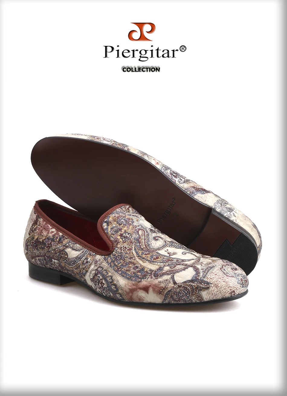 Новые бархатные печатных верхний с рисованными принт для мужчин Мокасины британские стиль Мужская Повседневная модная обувь без шнуровки, мужская обувь на плоской подошве