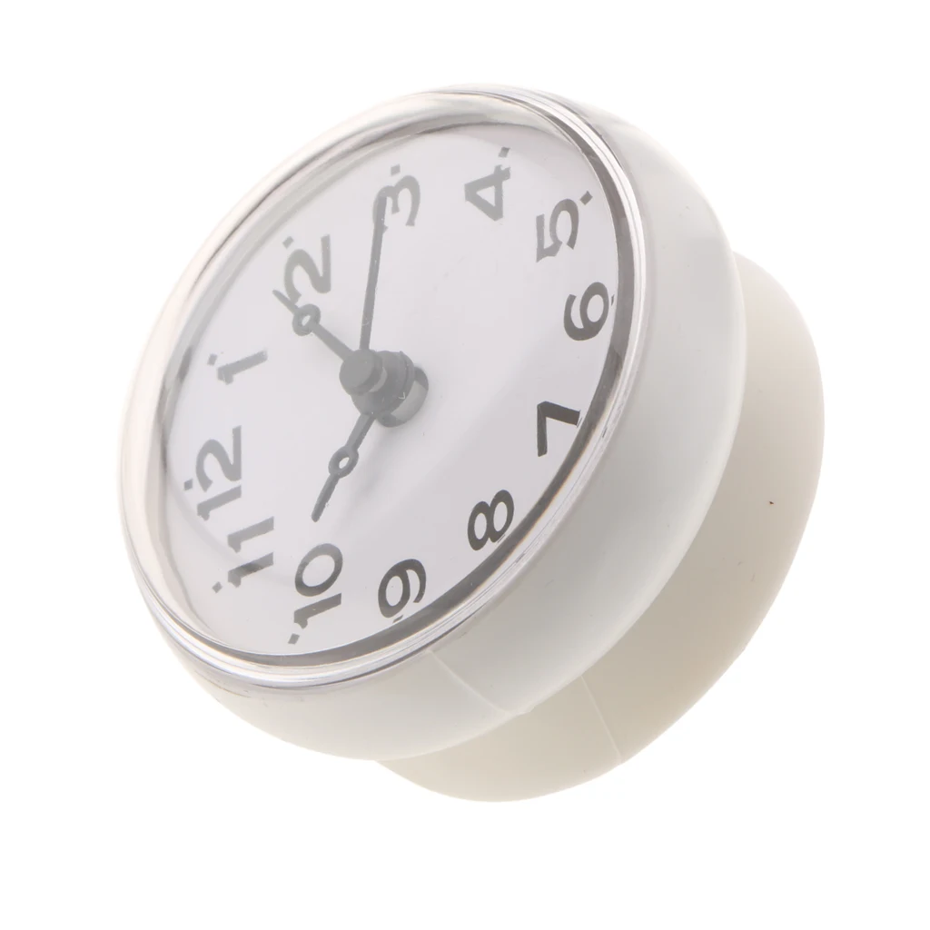 Needle Hand  Clock Timer Waterproof for Water Spray for Bathroom Shower Kitchen Bathrooms Suction Cup Hanging