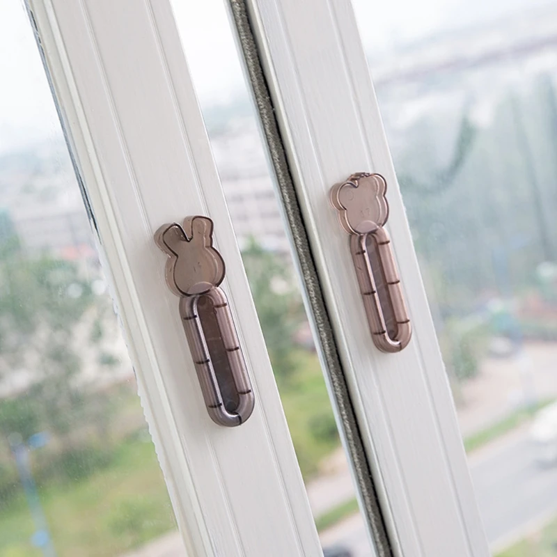 2Pcs Paste Stick-on Door Knob Handle Glass Window Easy Push Pull Aid Opening Tool Door Knob Cover Home Accessories