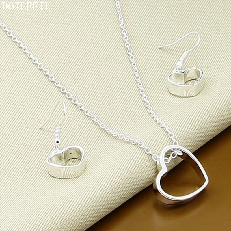 Комплект из колье и серёг серебра 925 пробы|necklace earring|925 sterling silverearrings necklace |