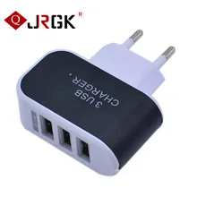 JRGK-Q07, штепсельная вилка европейского стандарта, 3 порта, USB, дорожное настенное зарядное устройство, адаптер для мобильного телефона, устройство для быстрой зарядки для iPhone, SAMSUNG, xiaomi, huawei