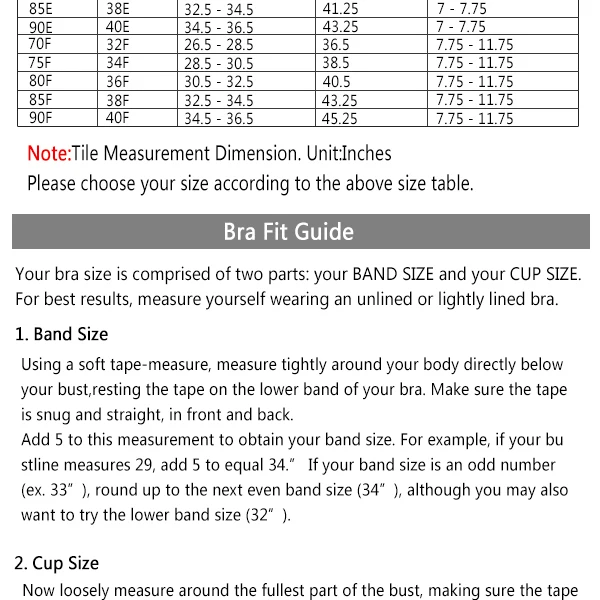6ixty8ight bra size chart Clearance