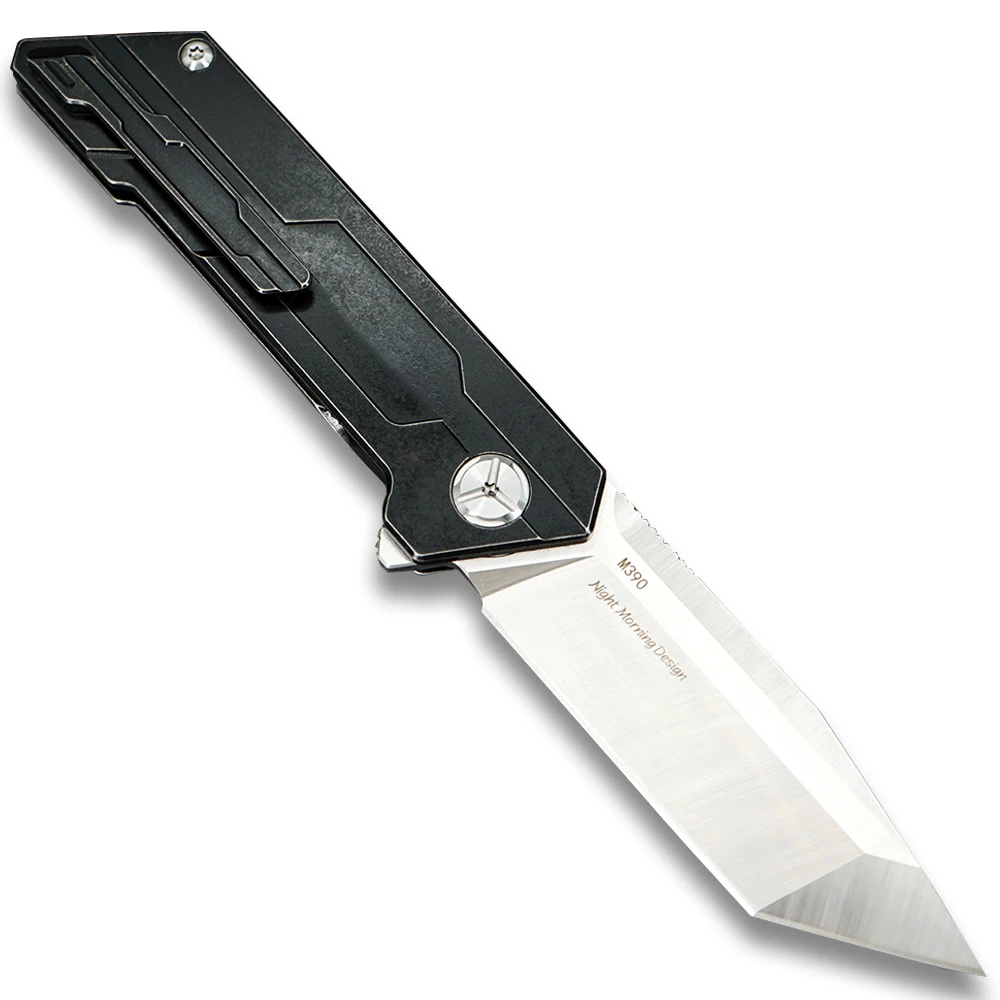TWOSUN ножи M390 складной карманный нож Походный нож ножи кемпинг открытый TC4 Титановый шар подшипники быстро открываются TS38