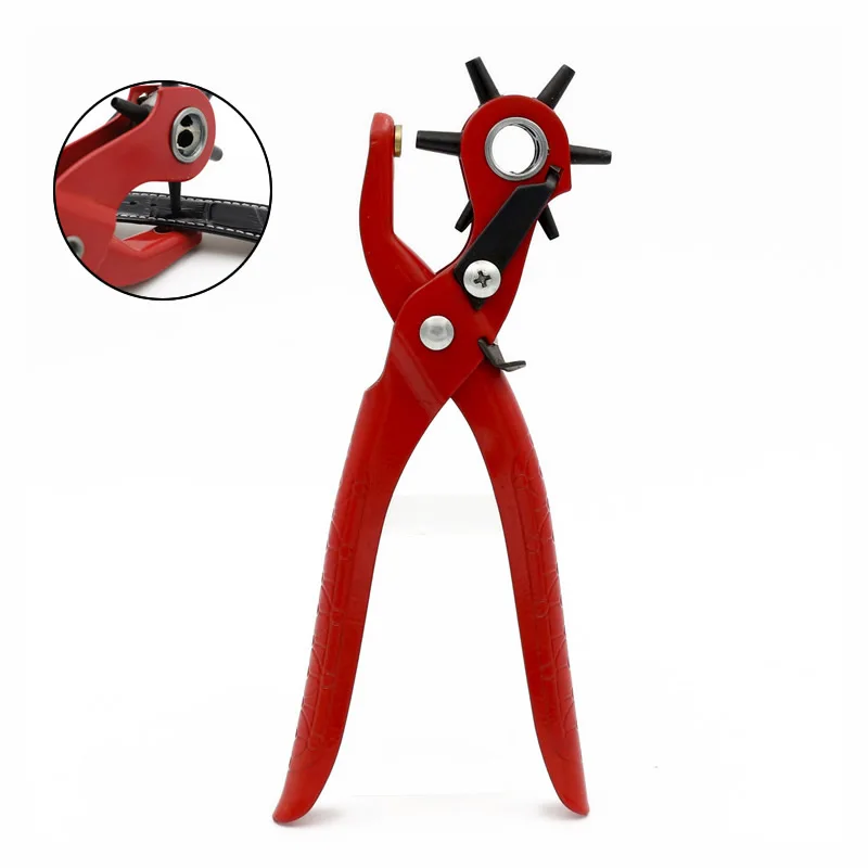 Multi Function DIY Leather Belt Hole Punching Plier Eyelet Puncher Leathercraft Bag Watchband