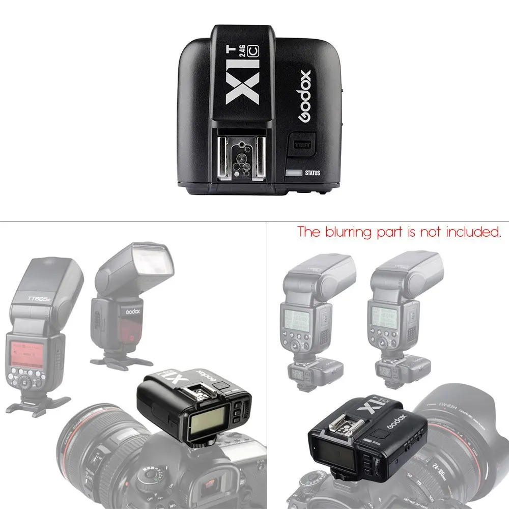 Godox X1C X1T-C 2,4G E-TTL Беспроводной камера вспышка триггера передатчик для Canon и Godox TT685C V860II TT350C TT600 AD200 AD600