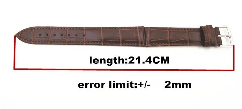 Новое поступление-, 10 шт./лот, высокое качество, 20 мм, натуральная коровья кожа, ремешок для часов, кофейный цвет-8109