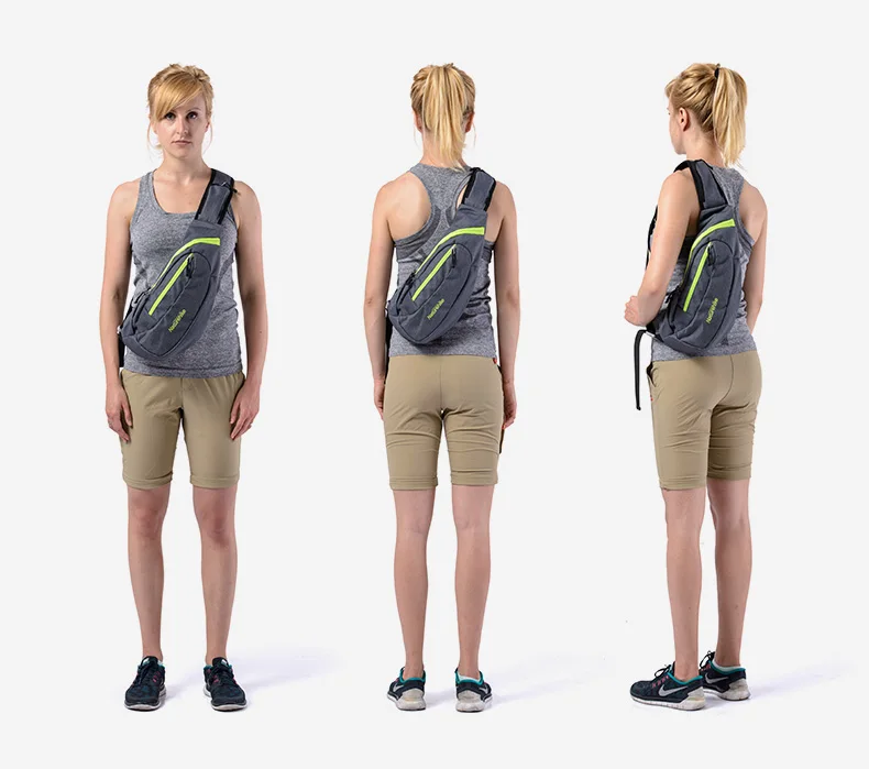 NatureHike наружные спортивные нагрудные сумки на одно плечо, водонепроницаемая нейлоновая сумка, походный рюкзак, ультралегкие походные рюкзаки