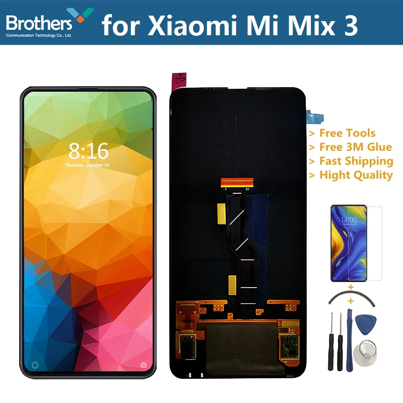 LCD Screen For Xiaomi Mi Mix 3 LCD Display Touch Screen Digitizer for Xiaomi Mix 3 LCD Assembly Mix 3 Phone Replacement 6.39''  (1)