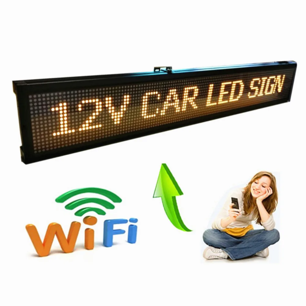 125 см 12 В 24 110 220 популярный программируемый светодиодный знак с Wi Fi для Австралии