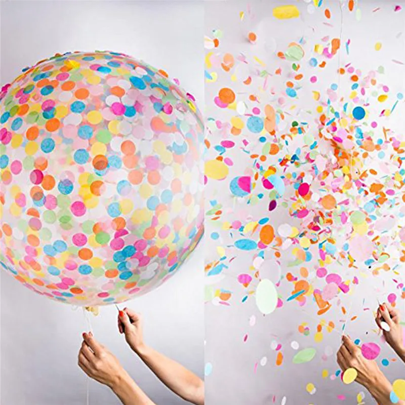 Buy 1pcs 36 inch Confetti Balloons Giant Clear