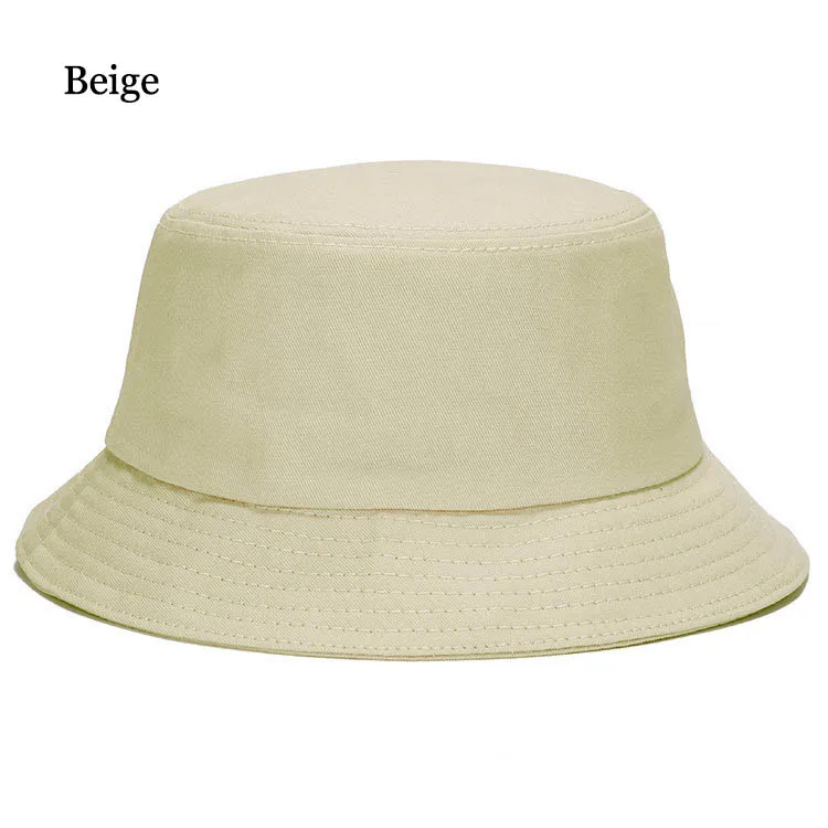 Adofeeno модные шляпы для женщин и мужчин Повседневная Панама для рыбалки унисекс хлопковая кепка - Цвет: Бежевый