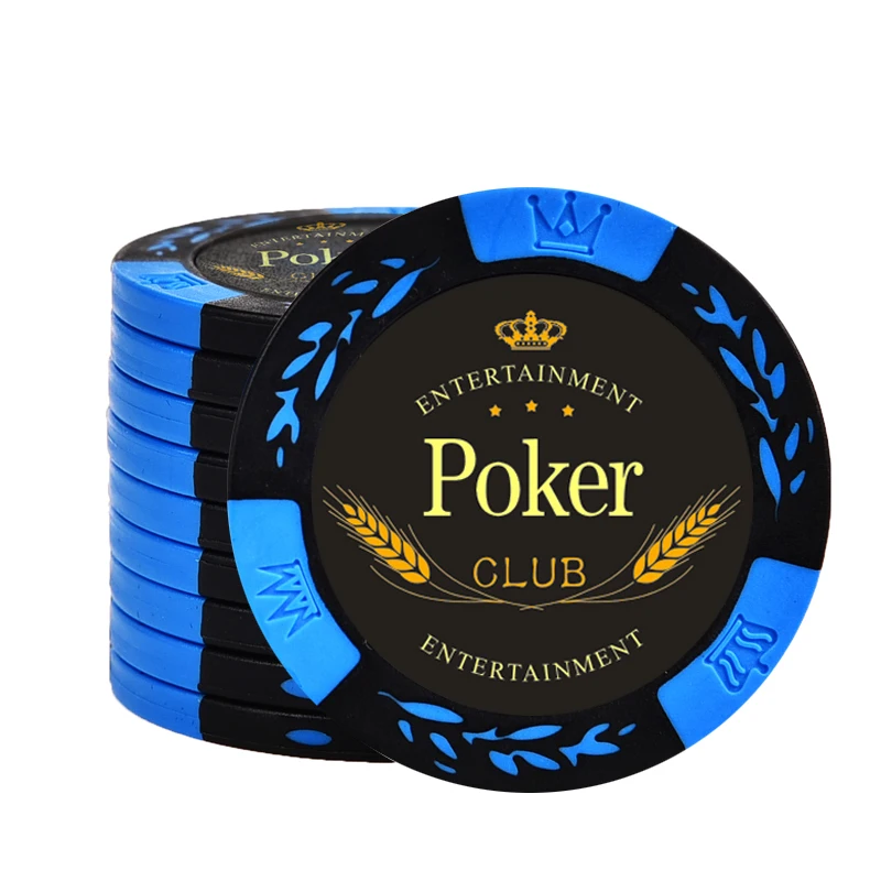 10 шт./лот Премиум глиняные фишки 14 г без значения PokerClub узор Высокое качество Texas Hold'em покер азартные игры чип казино