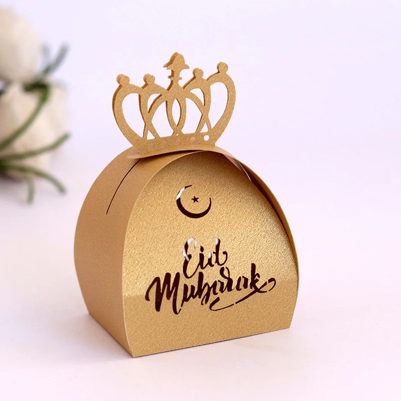 

New Eid Mubarak Islam Candy Box Happy Eid Ramadan Kareem Decoration Muslim Party Gift Kids Sweet Box Celebration Recommend NAD