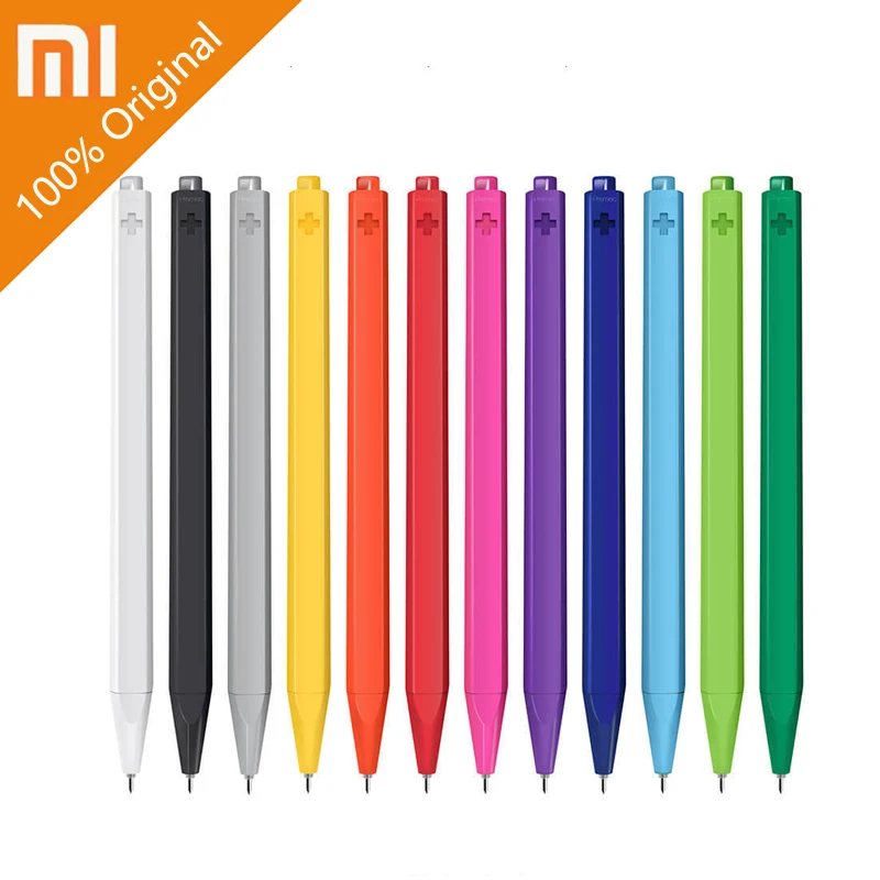 Original Xiaomi Radical Signing Pens ABS PREMEC Smooth Switzerland Refill 12 colors 0.4mm Black Ink Ballpoint For Student Office |