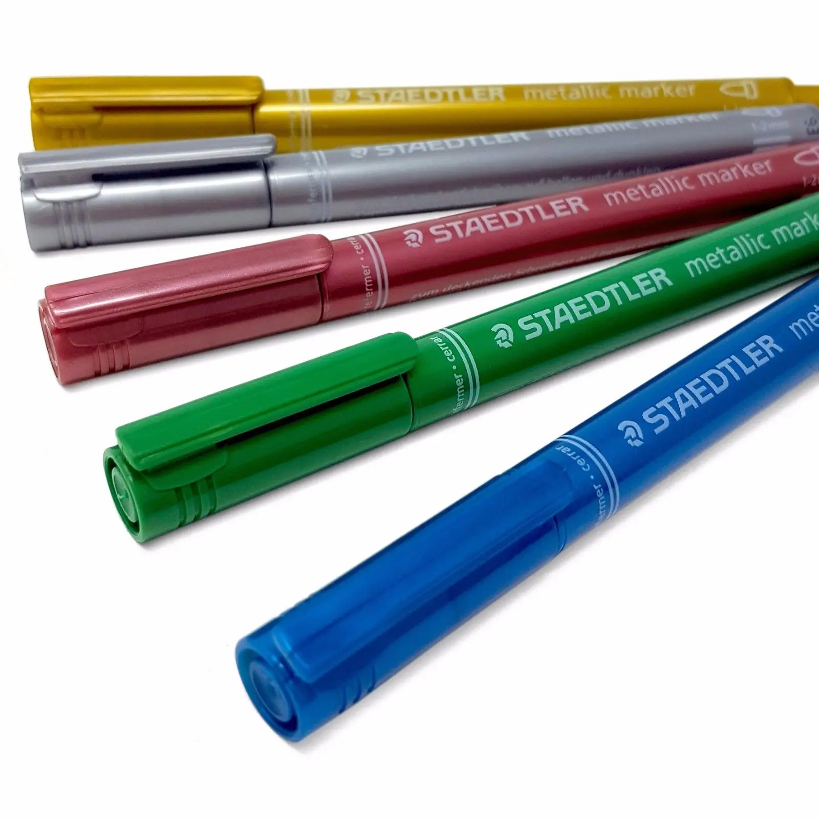 

Staedtler Metallic Marker Pens - Bullet Shaped Nib 1.0mm-2.0 mm - All Colours Office & School Pen