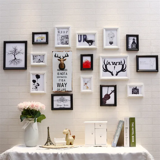 Reindeer Head Photo Frames Wall Decoration Frame Set Wooden Reindeer Head Photo Frames Wall Decoration Frame Set Wooden Picture Home Decorations Accessories Cadre